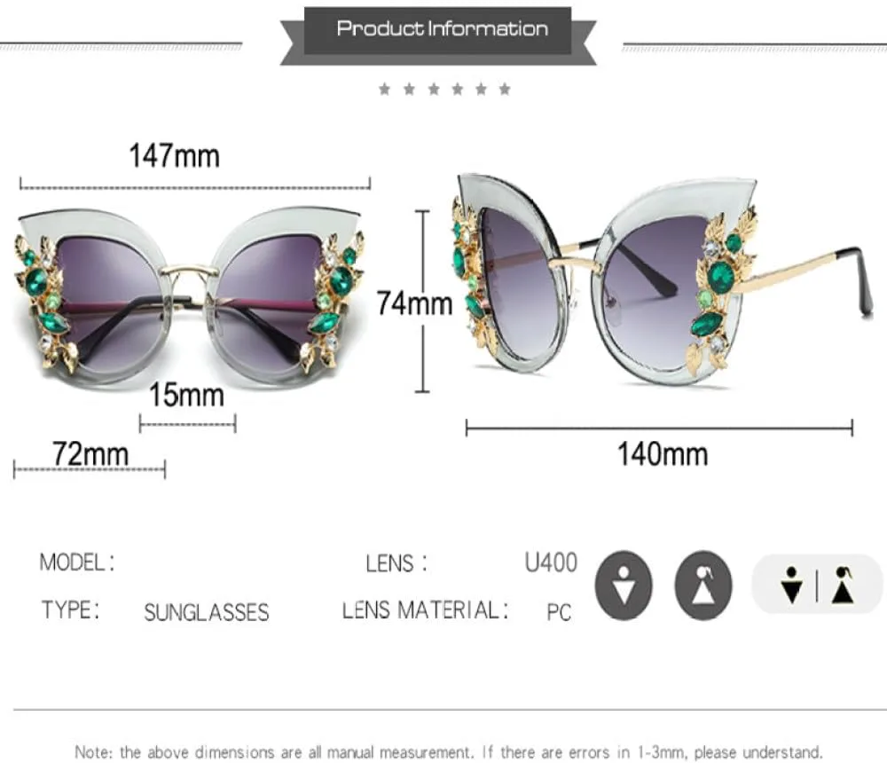 Солнцезащитные очки в стиле стимпанк с бриллиантами для женщин и мужчин, роскошные солнцезащитные очки со стразами, женские солнцезащитные очки TYUVIVO, Green-gray
Солнцезащитные очки в стиле стимпанк с бриллиантами для женщин и мужчин, роскошные солнцезащитные очки со стразами, женские солнцезащитные очки TYUVIVO, Green-gray