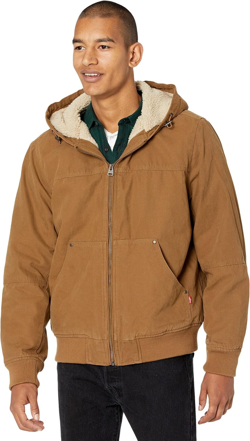 Куртка Cotton Canvas Hooded Utility Jacket with Sherpa Lining Levi's, коричневый
Куртка Cotton Canvas Hooded Utility Jacket with Sherpa Lining Levi's, коричневый