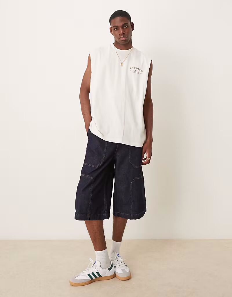 Удлиненные джинсовые шорты ASOS DESIGN в цвете полувыбеленный синий
Удлиненные джинсовые шорты ASOS DESIGN в цвете полувыбеленный синий