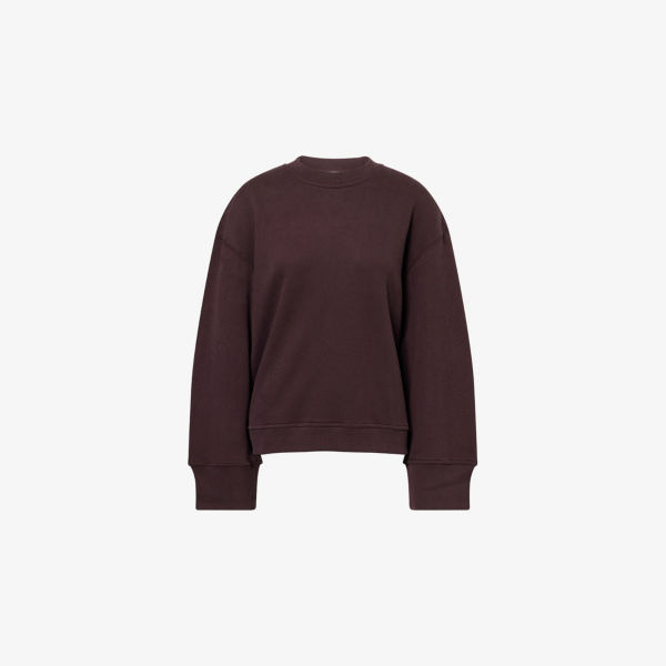 Толстовка The Frankie Shop Talia свободного кроя, темно-сливовый 
Толстовка The Frankie Shop Talia свободного кроя, темно-сливовый