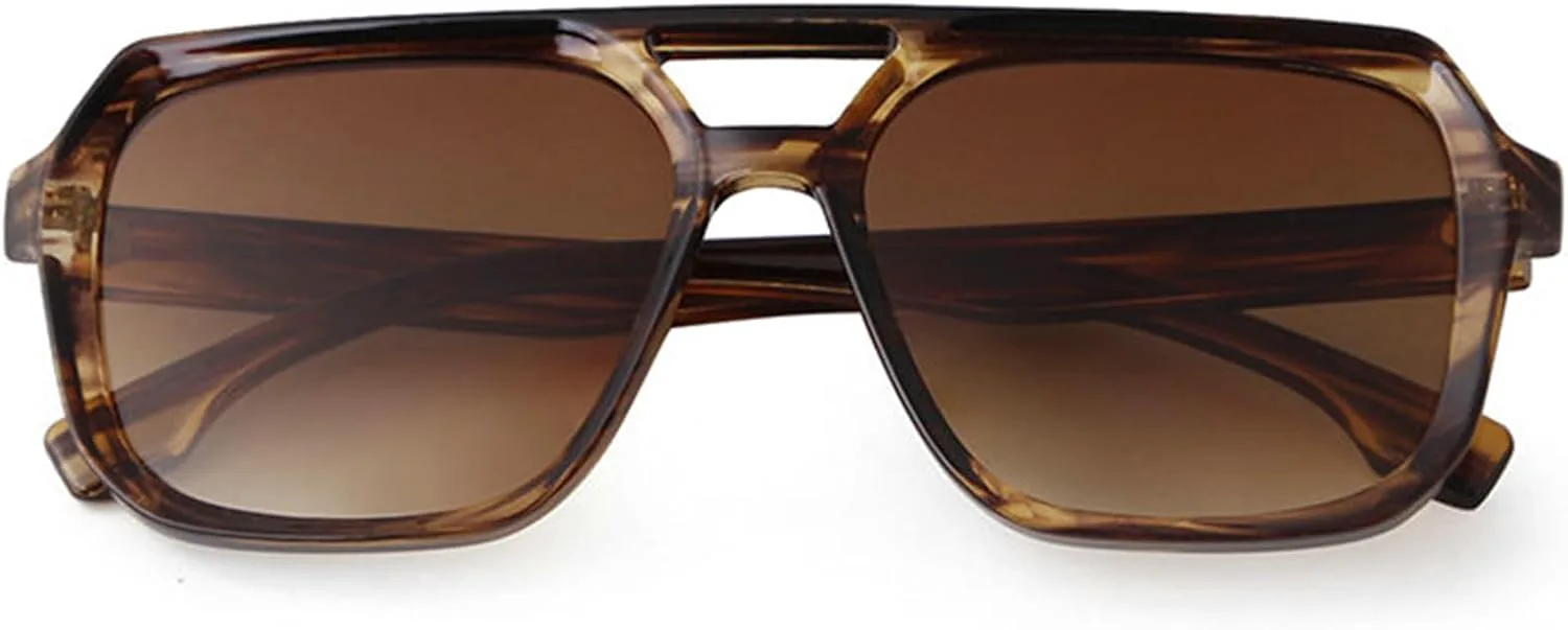 Солнцезащитные очки COTIA Square в винтажном классическом стиле "пилот" для мужчин и женщин, модные, с двойной перемычкой, стильные солнцезащитные очки, Gradient Tea
Солнцезащитные очки COTIA Square в винтажном классическом стиле "пилот" для мужчин и женщин, модные, с двойной перемычкой, стильные солнцезащитные очки, Gradient Tea