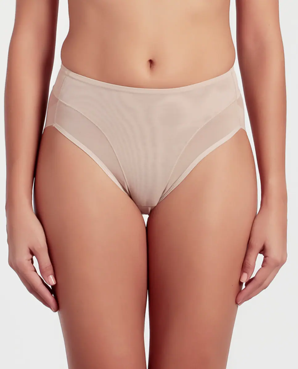 Высокие трусики с эффектом танга и тюлем Promise, бежевый
Высокие трусики с эффектом танга и тюлем Promise, бежевый