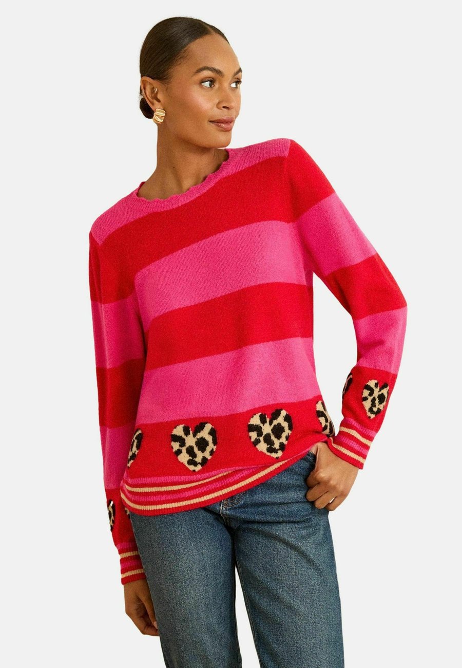Джемпер Love & Roses ANIMAL HEART, Pink And Red Stripe/Pink
Джемпер Love & Roses ANIMAL HEART, Pink And Red Stripe/Pink