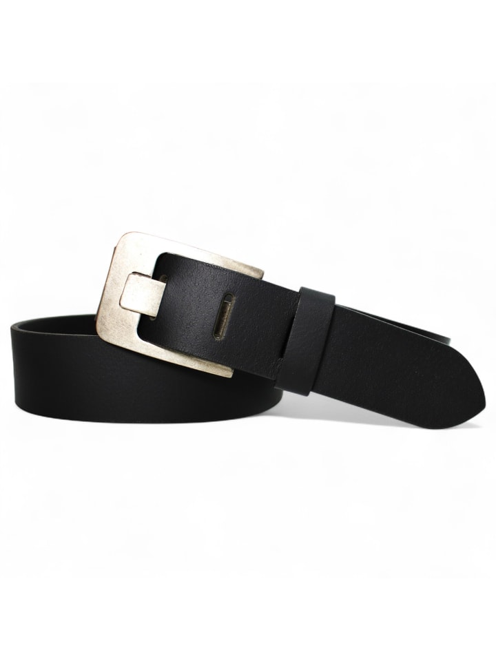 Кожаный ремень с широким шипом, черный. FRONHOFER
Кожаный ремень с широким шипом, черный. FRONHOFER