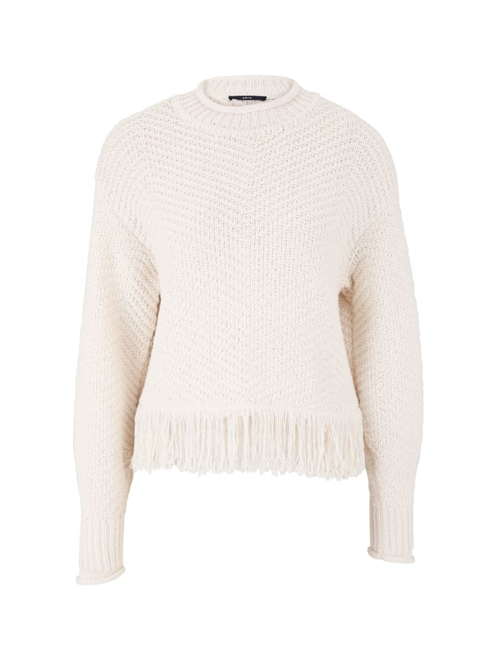 Свитер с бахромой в цвете Эгг-ног Zero
Свитер с бахромой в цвете Эгг-ног Zero