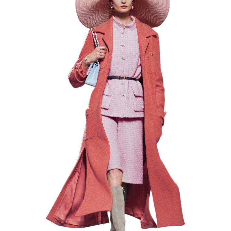 Пальто Женское розовый Chanel, розовый 
Пальто Женское розовый Chanel, розовый