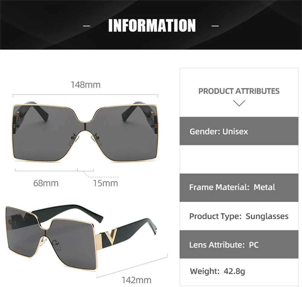 Винтажные большие женские солнцезащитные очки в металлической оправе с градиентным переходом цвета и защитой от УФ-излучения UV400 HDUBFY, Champagne Brown
Винтажные большие женские солнцезащитные очки в металлической оправе с градиентным переходом цвета и защитой от УФ-излучения UV400 HDUBFY, Champagne Brown