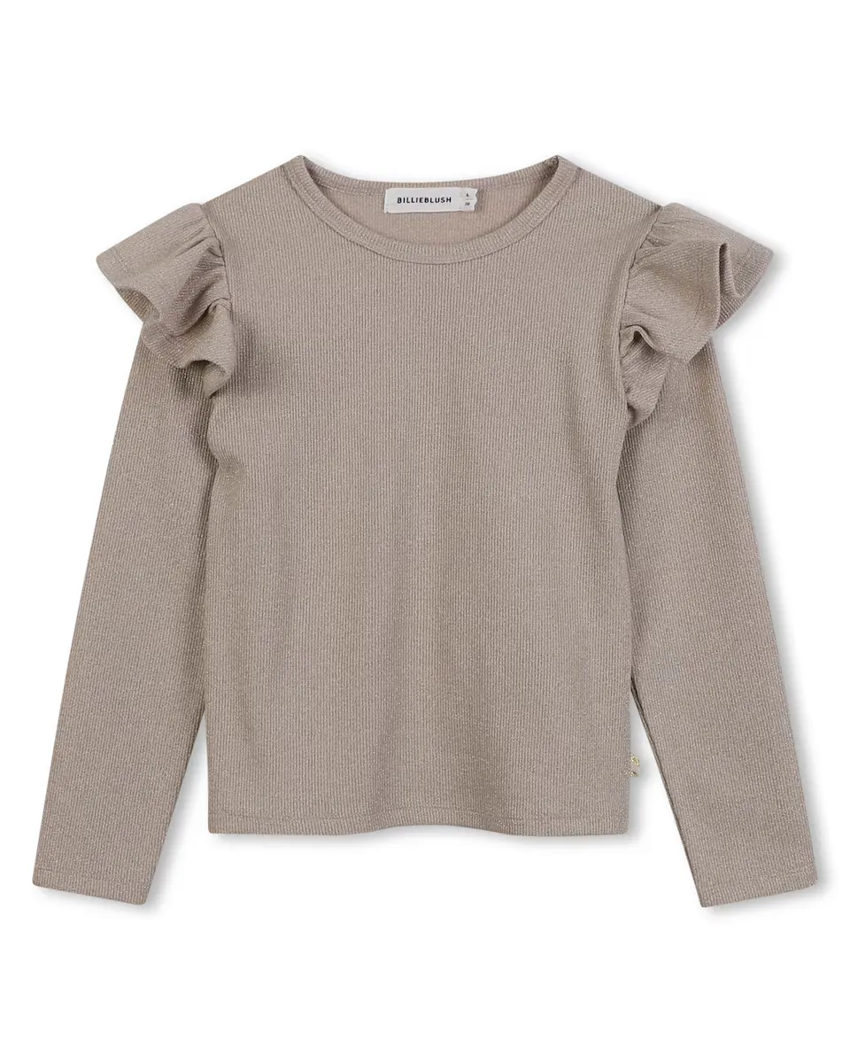 Детская футболка для девочки золотистого цвета с рюшами Billieblush, золотой
Детская футболка для девочки золотистого цвета с рюшами Billieblush, золотой