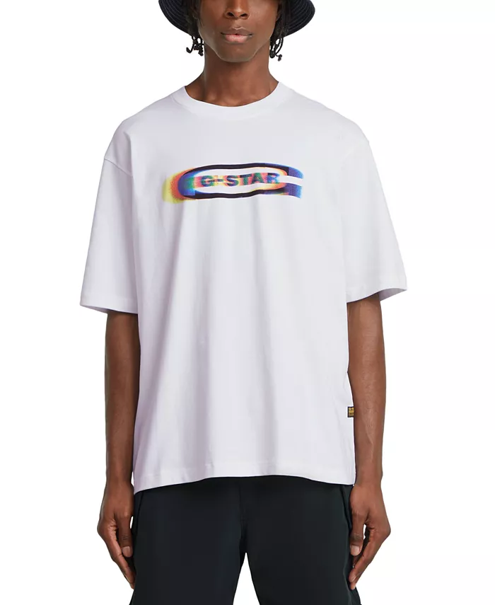 Мужская футболка Old Skool с коротким рукавом оверсайз и цветным логотипом G-Star Raw, белый
Мужская футболка Old Skool с коротким рукавом оверсайз и цветным логотипом G-Star Raw, белый