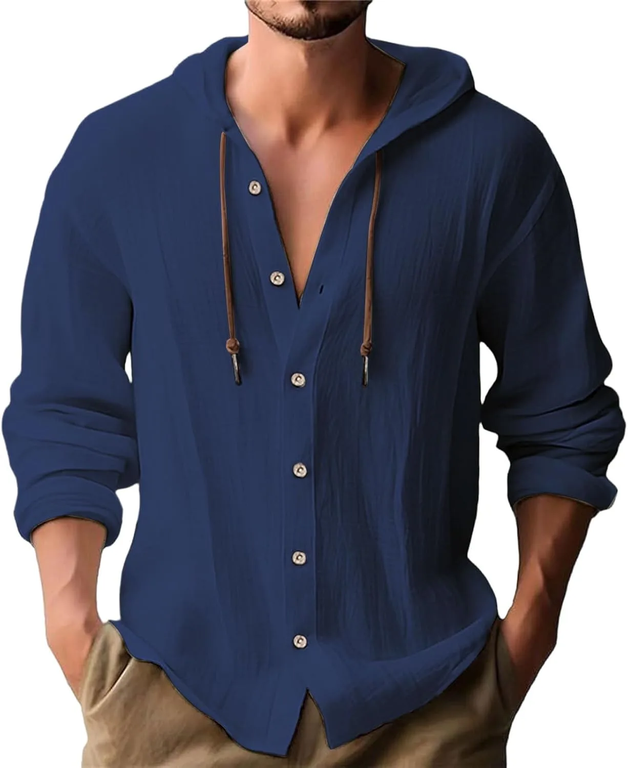 Льняная рубашка для мужчин, Button Down Long Sleeve, летняя Guyuati
Льняная рубашка для мужчин, Button Down Long Sleeve, летняя Guyuati