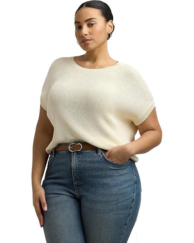 Свитер Lauren Ralph Lauren Plus Size Rib-Knit Short-Sleeve Sweater, цвет Mascarpone Cream
Свитер Lauren Ralph Lauren Plus Size Rib-Knit Short-Sleeve Sweater, цвет Mascarpone Cream