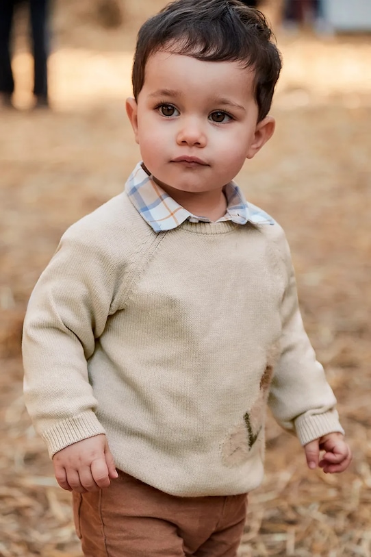 Детский свитер из смесовой шерсти Mayoral, бежевый
Детский свитер из смесовой шерсти Mayoral, бежевый