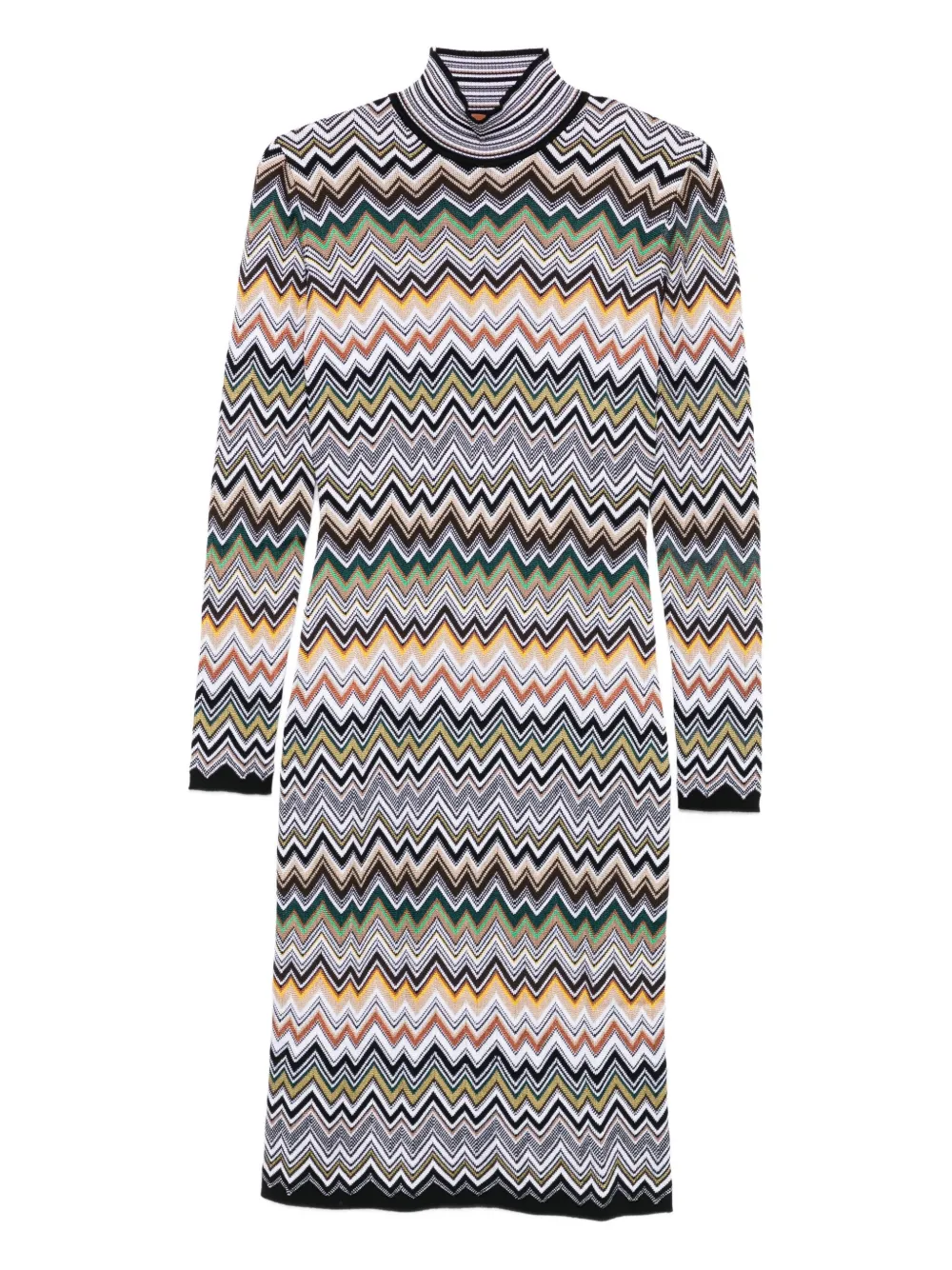 Миди-платье с высоким воротом и зигзагообразным узором Missoni, коричневый
Миди-платье с высоким воротом и зигзагообразным узором Missoni, коричневый