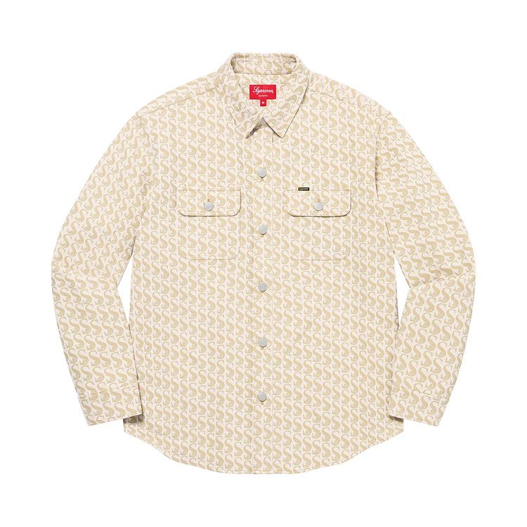 Рубашка Supreme Monogram Denim Shirt 'Tan'
Рубашка Supreme Monogram Denim Shirt 'Tan'