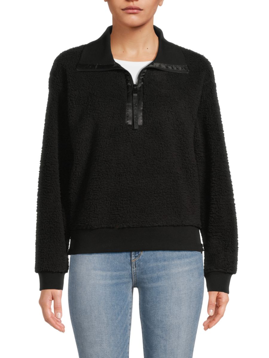 Пушистый свитер на молнии Calvin Klein, черный
Пушистый свитер на молнии Calvin Klein, черный