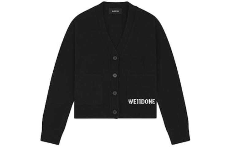 Футболка с V-образным вырезом и принтом логотипа WE11DONE, черная
Футболка с V-образным вырезом и принтом логотипа WE11DONE, черная