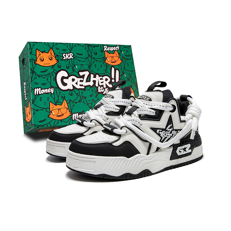 Износостойкие, легкие, дышащие и нескользящие мужские низкие скейтборд кроссовки GREZHER, бело-серые
Износостойкие, легкие, дышащие и нескользящие мужские низкие скейтборд кроссовки GREZHER, бело-серые