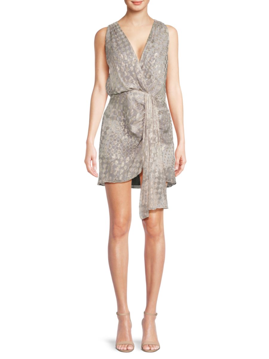Мини-платье Ramona с имитацией запаха и металлическим блеском Ramy Brook, цвет Light Slate
Мини-платье Ramona с имитацией запаха и металлическим блеском Ramy Brook, цвет Light Slate