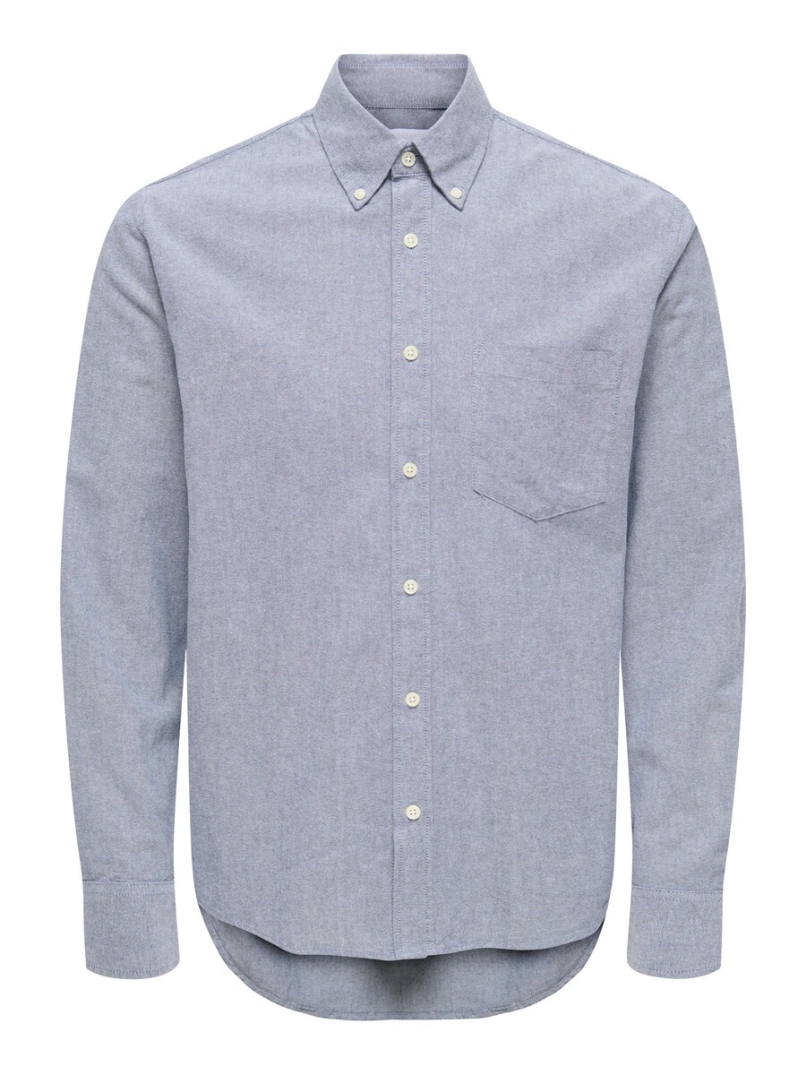 Рубашка на пуговицах классического кроя Only & Sons, синий
Рубашка на пуговицах классического кроя Only & Sons, синий