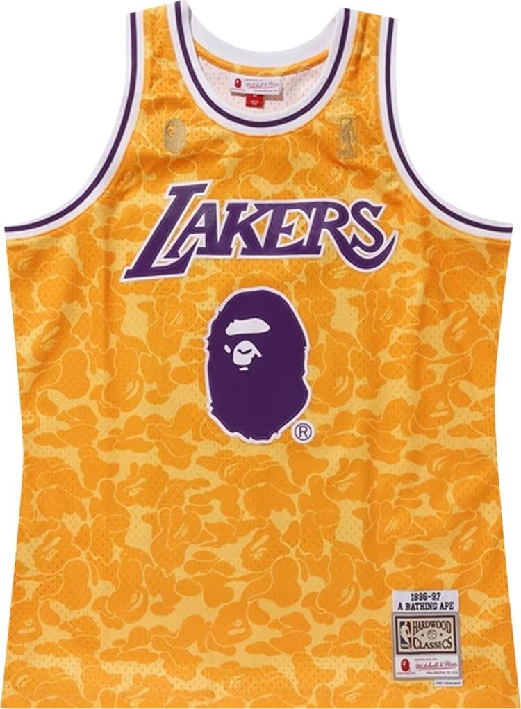 Футболка BAPE x Mitchell & Ness Lakers ABC Basketball Swingman Jersey 'Yellow', желтый
Футболка BAPE x Mitchell & Ness Lakers ABC Basketball Swingman Jersey 'Yellow', желтый