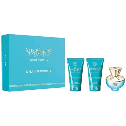 Versace Dylan Turquoise EDT Women Gift Set 1.7oz Spray - Pack of 3
Versace Dylan Turquoise EDT Women Gift Set 1.7oz Spray - Pack of 3