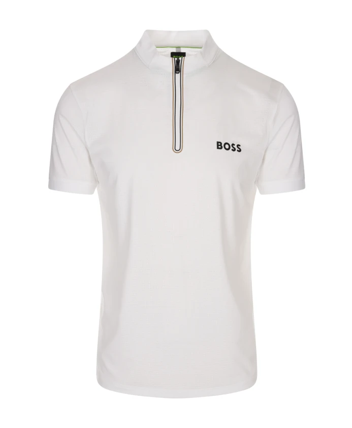 Белая футболка на молнии из сетчатой ткани. Hugo, белый
Белая футболка на молнии из сетчатой ткани. Hugo, белый