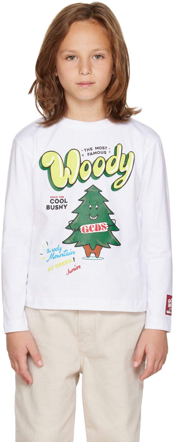 Детская белая футболка с длинным рукавом с рисунком GCDS Kids, Белый, Детская белая футболка с длинным рукавом с рисунком GCDS Kids
Детская белая футболка с длинным рукавом с рисунком GCDS Kids, Белый, Детская белая футболка с длинным рукавом с рисунком GCDS Kids