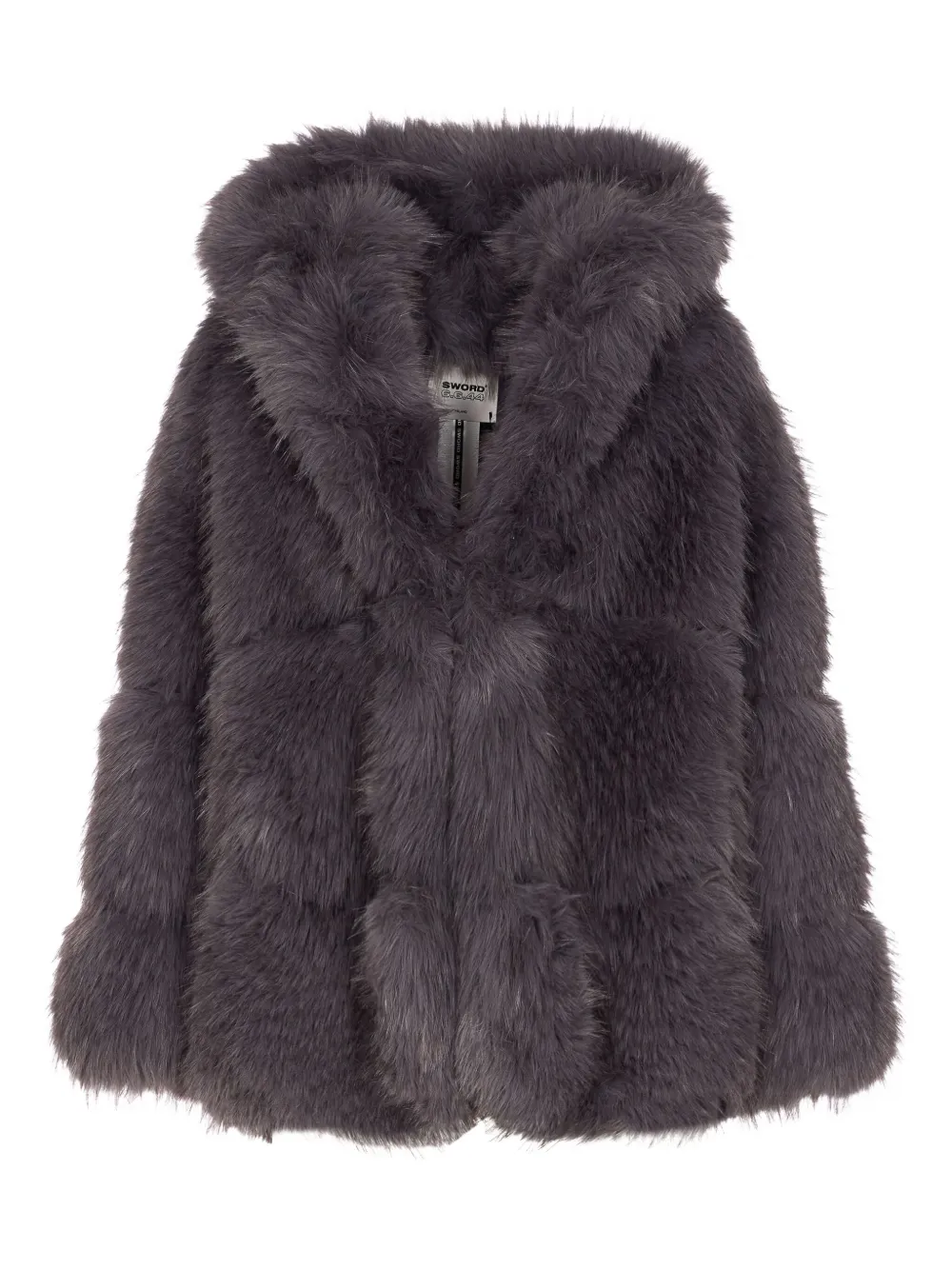 Шуба из искусственного меха с капюшоном Sword, серый
Шуба из искусственного меха с капюшоном Sword, серый