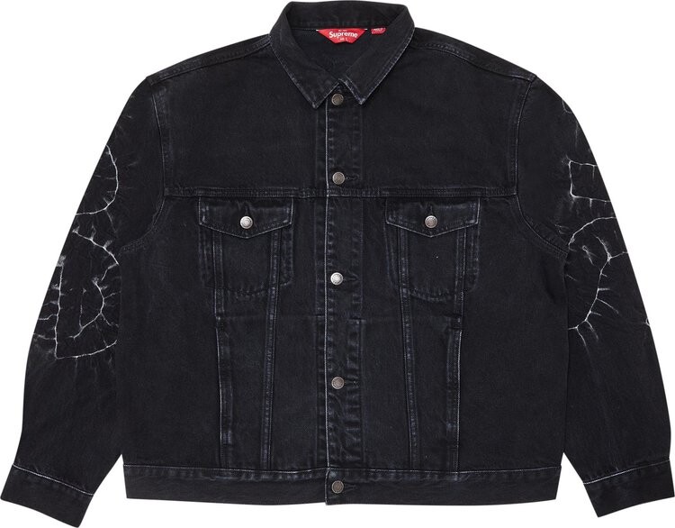 Куртка Supreme Shibori Denim Trucker Jacket 'Black', черный
Куртка Supreme Shibori Denim Trucker Jacket 'Black', черный