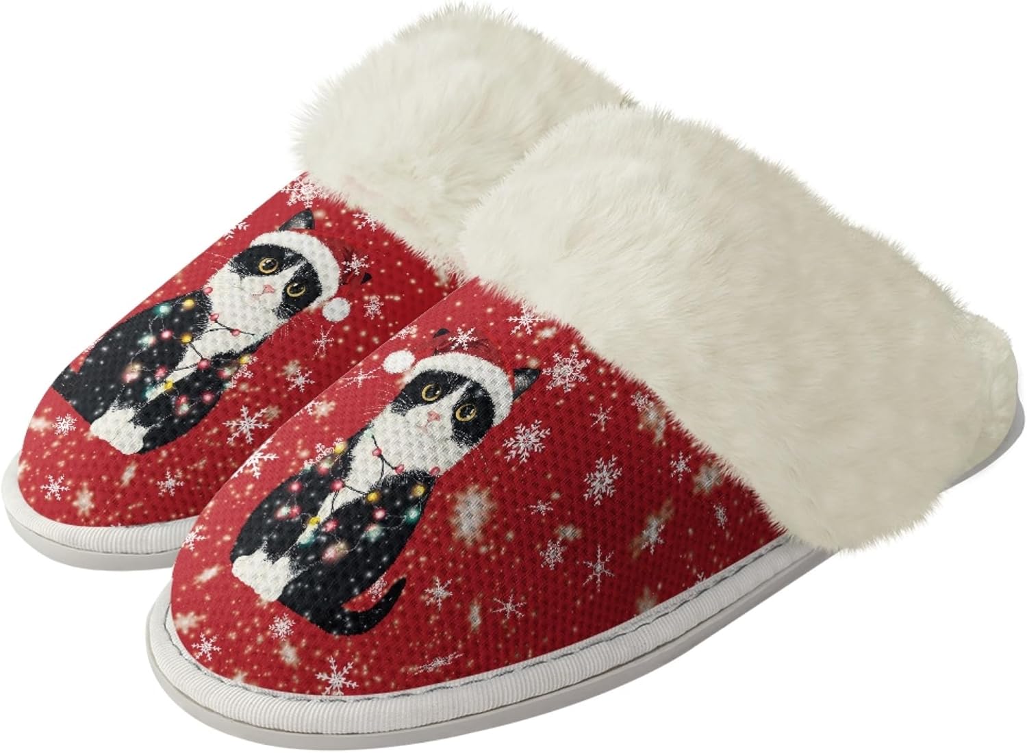 Тапочки Micoklinlin для женщин и мужчин, с плюшевой подкладкой, домашние фланелевые тапочки, зимние мягкие и теплые тапочки для дома, Christmas Cute Cat
Тапочки Micoklinlin для женщин и мужчин, с плюшевой подкладкой, домашние фланелевые тапочки, зимние мягкие и теплые тапочки для дома, Christmas Cute Cat