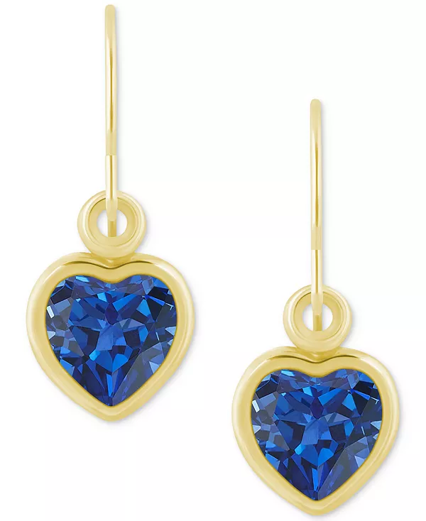 Серьги-Подвески в форме сердца с драгоценными камнями из 10-каратного желтого золота (также из 10-каратного белого золота) Macy'S, sapphire/gold
Серьги-Подвески в форме сердца с драгоценными камнями из 10-каратного желтого золота (также из 10-каратного белого золота) Macy'S, sapphire/gold