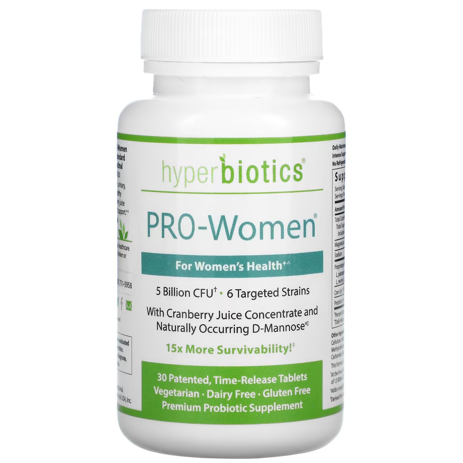 Пробиотическая Добавка Hyperbiotics PRO-Women, 30 таблеток
Пробиотическая Добавка Hyperbiotics PRO-Women, 30 таблеток