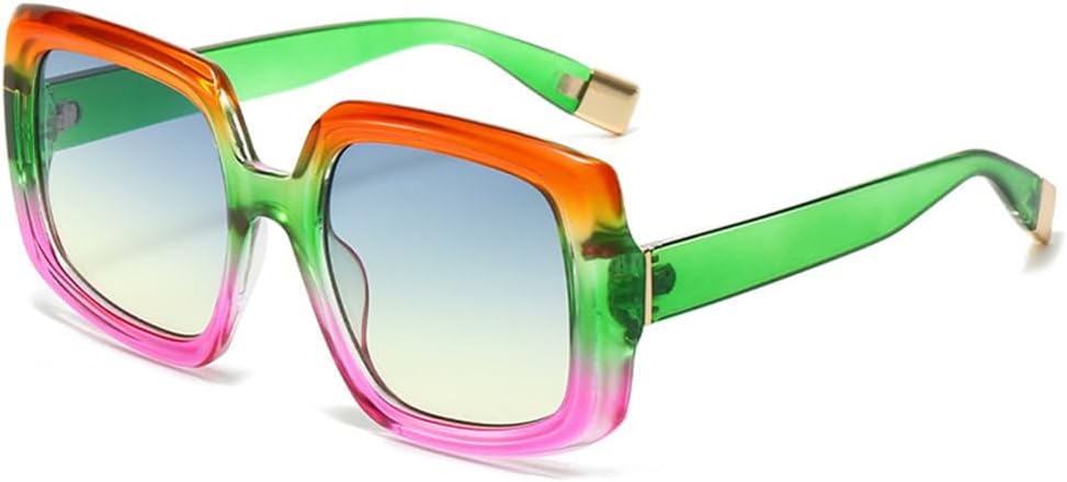 Винтажные яркие женские солнцезащитные очки класса люкс, модные градиентные очки с защитой от УФ-излучения UV400, мужские солнцезащитные очки в стиле панк TYUVIVO, Orange Green Purple
Винтажные яркие женские солнцезащитные очки класса люкс, модные градиентные очки с защитой от УФ-излучения UV400, мужские солнцезащитные очки в стиле панк TYUVIVO, Orange Green Purple