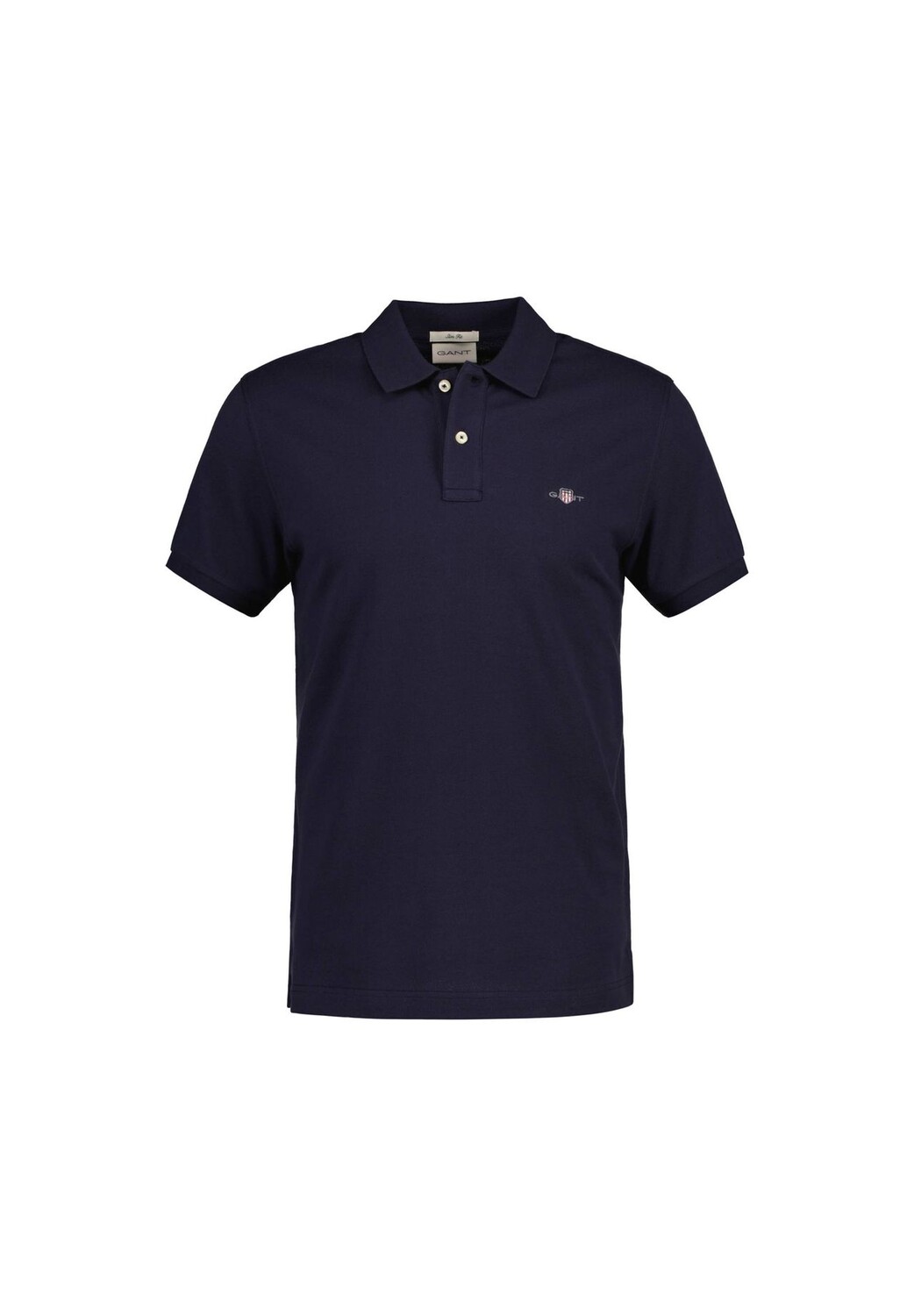 Мужская рубашка-поло - SLIM SHIELD PIQUE POLO, короткие рукава, планка на пуговицах, логотип GANT, синий 
Мужская рубашка-поло - SLIM SHIELD PIQUE POLO, короткие рукава, планка на пуговицах, логотип GANT, синий