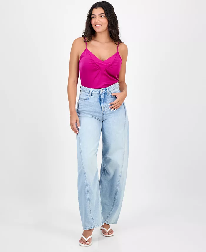 Женские хлопковые джинсы-баллоны с высокой талией и щиколоткой BOSS Orange, синий
Женские хлопковые джинсы-баллоны с высокой талией и щиколоткой BOSS Orange, синий