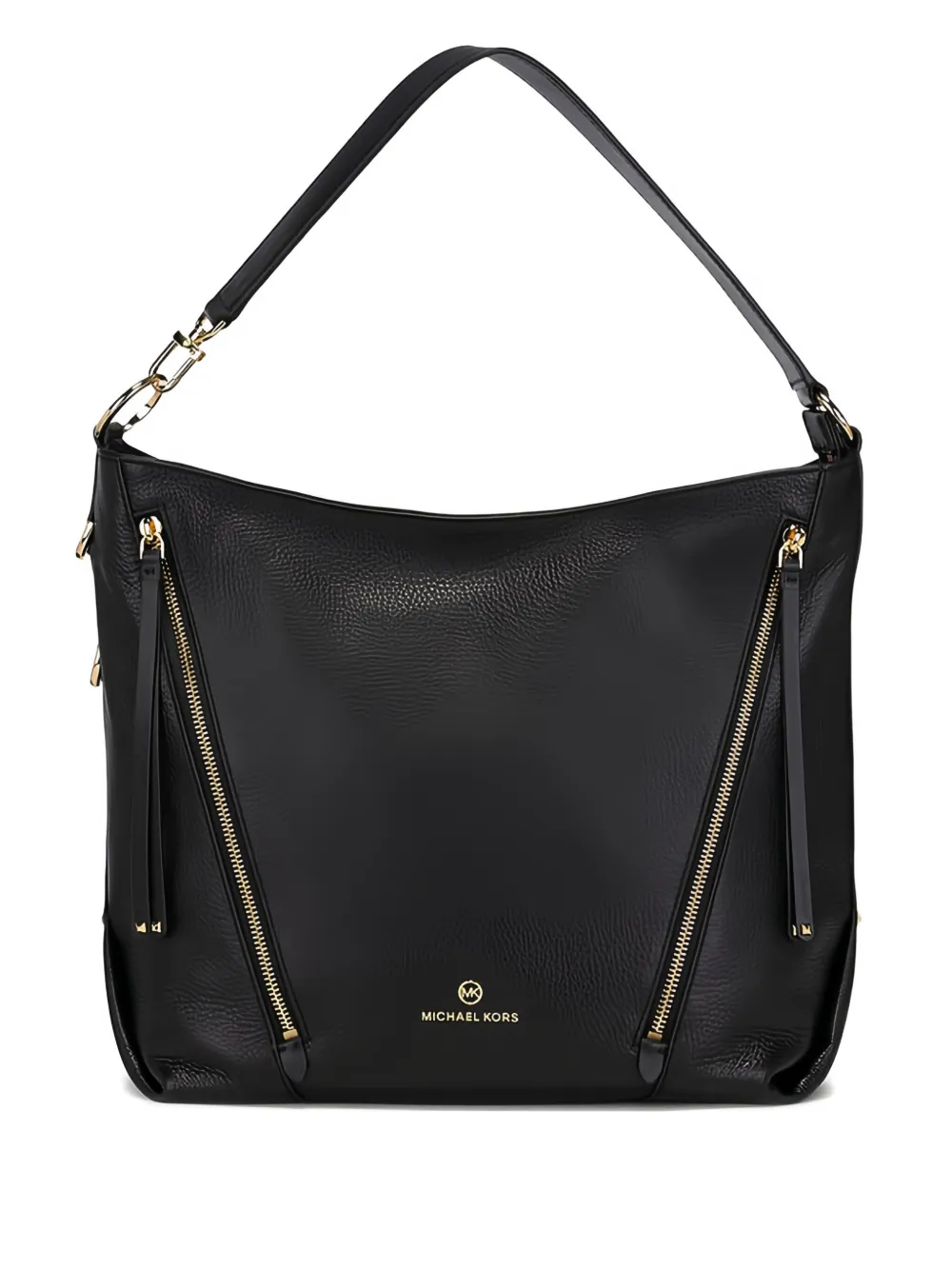 Большая кожаная сумка через плечо с застежкой-молнией Michael Michael Kors, черный
Большая кожаная сумка через плечо с застежкой-молнией Michael Michael Kors, черный