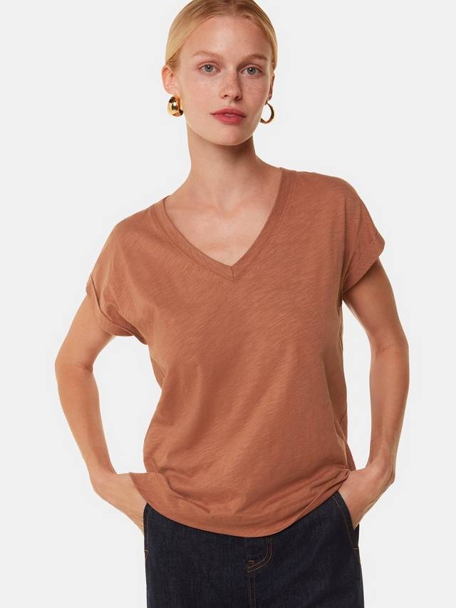 Футболка из органического хлопка willa с v-образным вырезом и короткими рукавами Whistles, желто-коричневый
Футболка из органического хлопка willa с v-образным вырезом и короткими рукавами Whistles, желто-коричневый