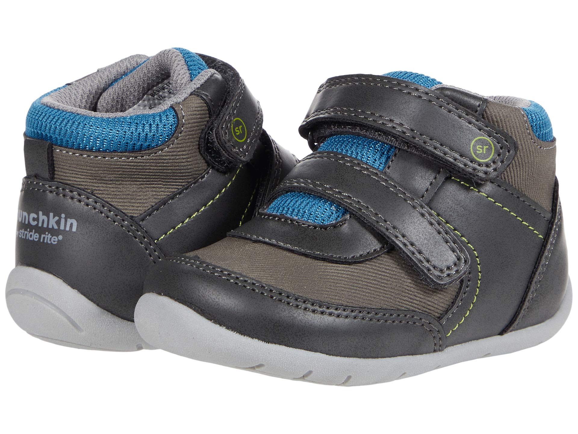 Ботинки Munchkin by Stride Rite Bennett, серый 
Ботинки Munchkin by Stride Rite Bennett, серый