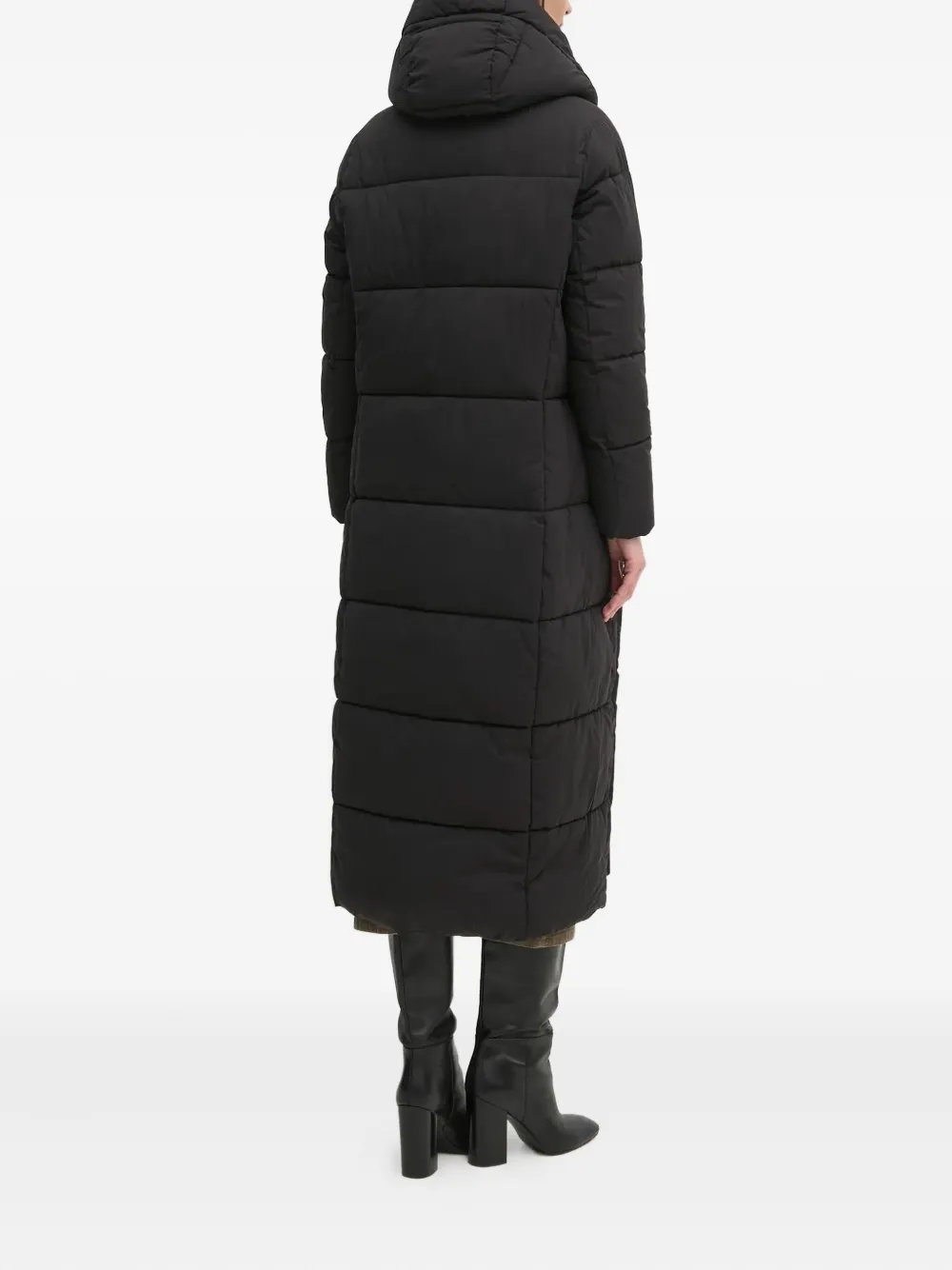 Стеганое пальто с капюшоном Sandro Ferrone, черный 
Стеганое пальто с капюшоном Sandro Ferrone, черный