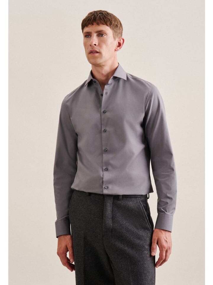 Рубашка Seidensticker, серый
Рубашка Seidensticker, серый