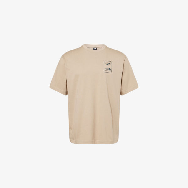 Футболка The North Face с круглым вырезом и графическим принтом, серый 
Футболка The North Face с круглым вырезом и графическим принтом, серый