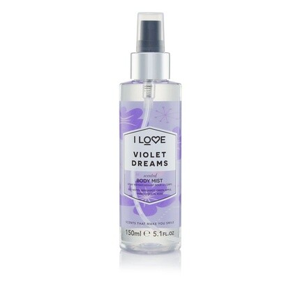 I Love Signature Violet Dreams Длительный, быстросохнущий, нелипкий спрей для тела для нее, 150 мл, I Love Cosmetics
I Love Signature Violet Dreams Длительный, быстросохнущий, нелипкий спрей для тела для нее, 150 мл, I Love Cosmetics