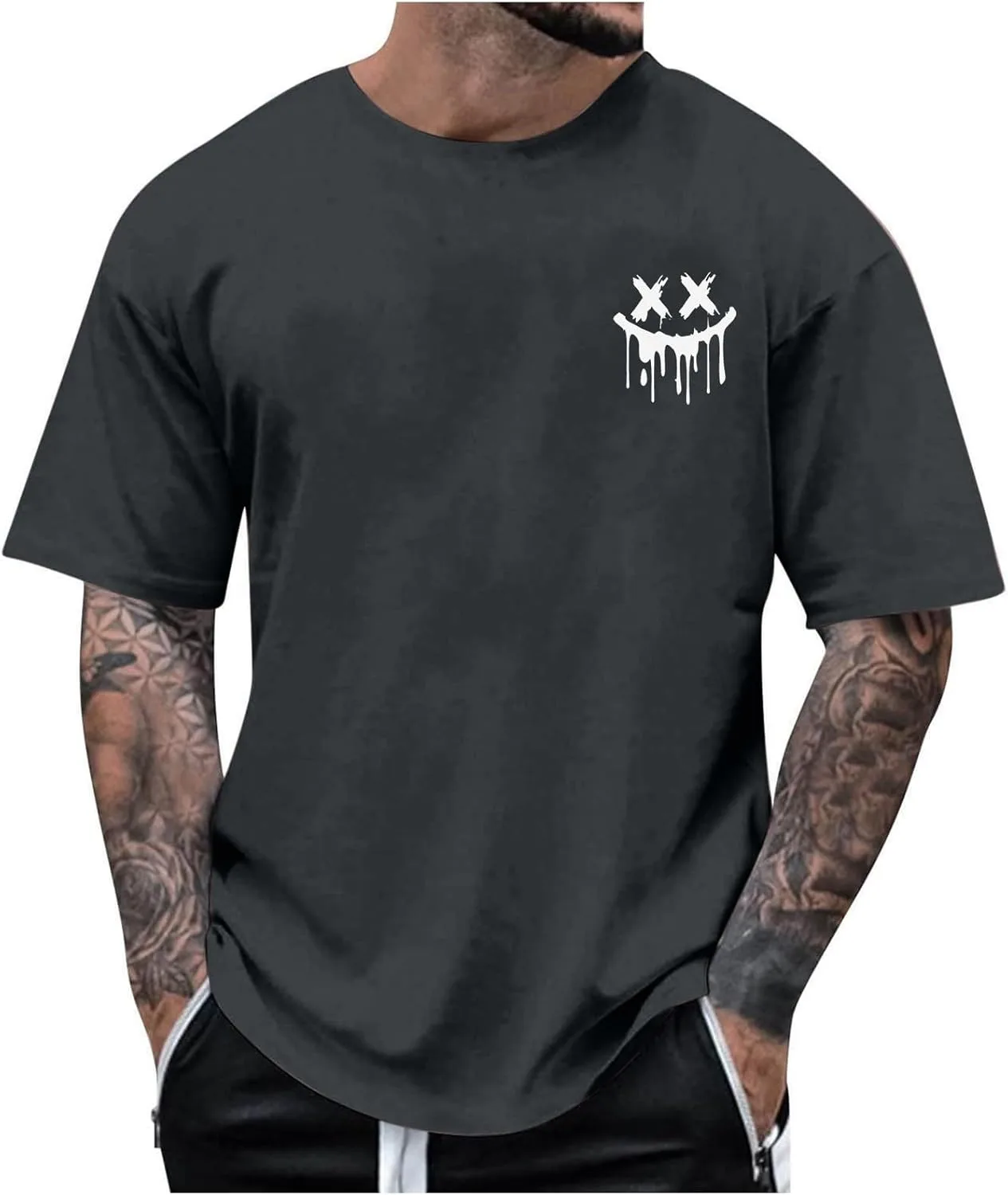 Мужская футболка с принтом черепа Ctreela
Мужская футболка с принтом черепа Ctreela