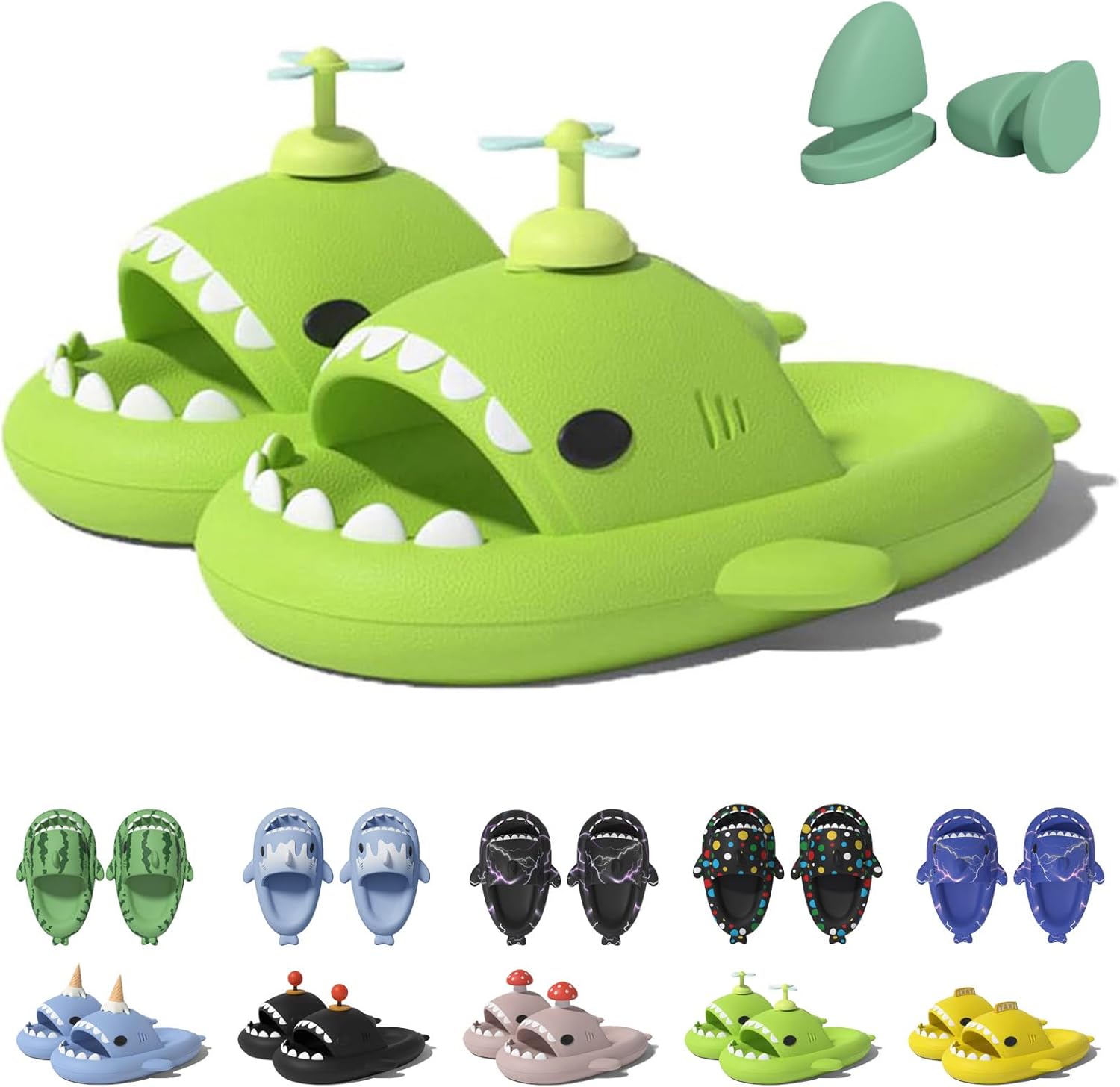 Шлепанцы в форме акулы в рожке мороженого Jfxgjuv, зеленый
Шлепанцы в форме акулы в рожке мороженого Jfxgjuv, зеленый