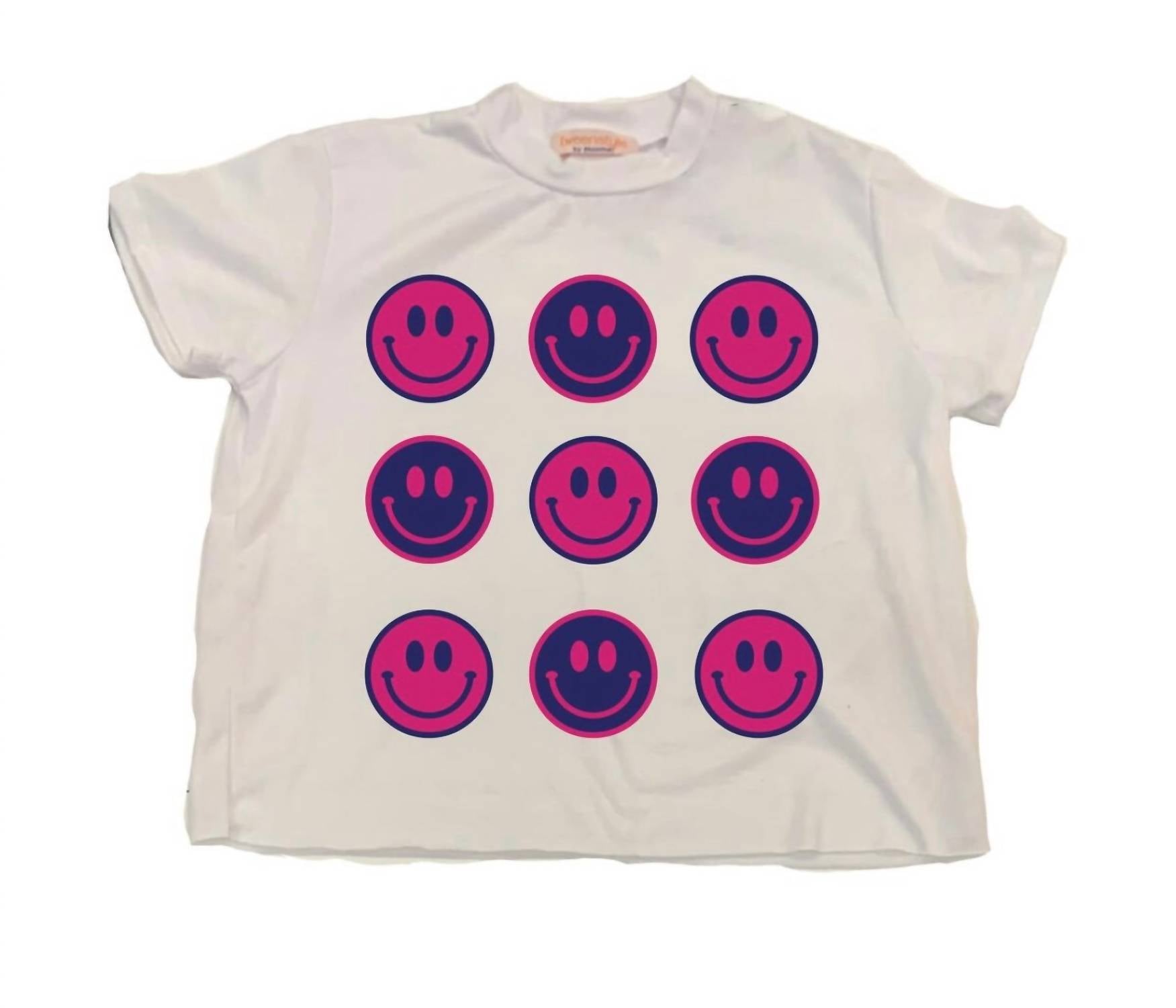 Детская футболка со смайликами синего/розового цвета Stoopher & Boots
Детская футболка со смайликами синего/розового цвета Stoopher & Boots