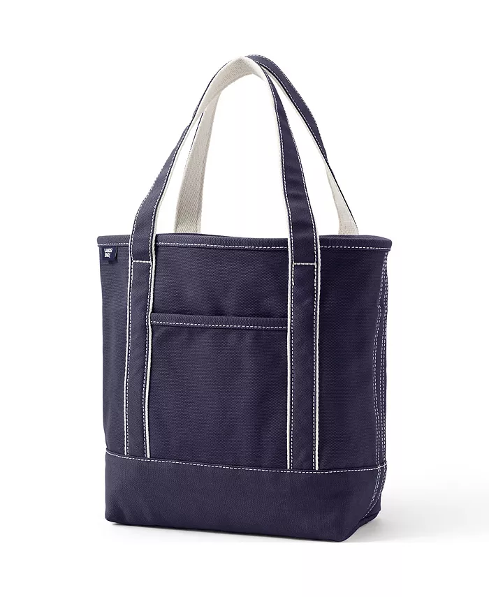 Среднего размера однотонная холщовая сумка-шоппер с пятью карманами и открытым верхом Lands' End, белый
Среднего размера однотонная холщовая сумка-шоппер с пятью карманами и открытым верхом Lands' End, белый