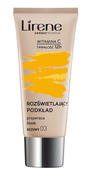 Lirene Rozświetlający жидкость для лица, 03 Beżowy
Lirene Rozświetlający жидкость для лица, 03 Beżowy