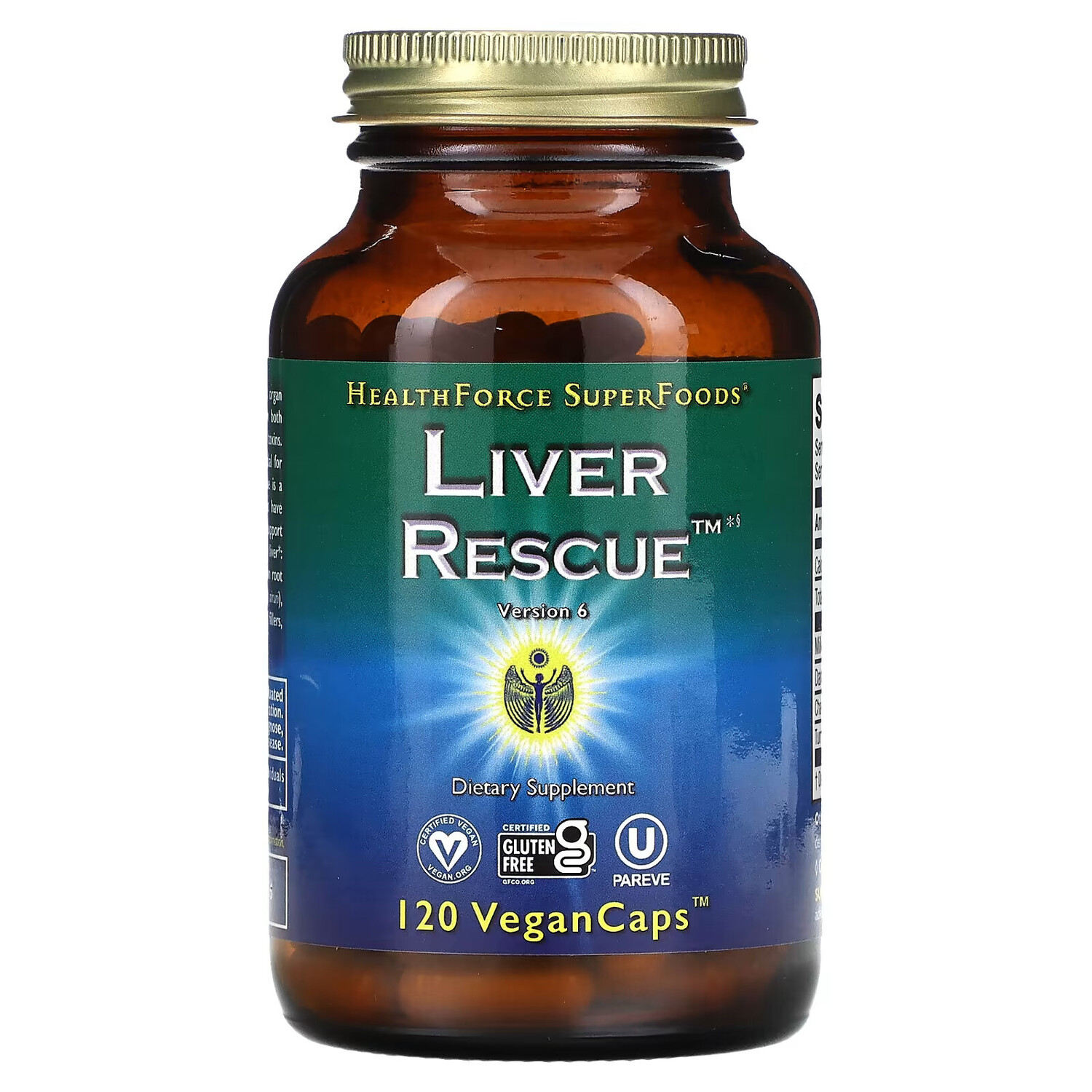 HealthForce Superfoods, Liver Rescue, препарат для печени, версия 6, 120 веганских капсул VeganCaps
HealthForce Superfoods, Liver Rescue, препарат для печени, версия 6, 120 веганских капсул VeganCaps
