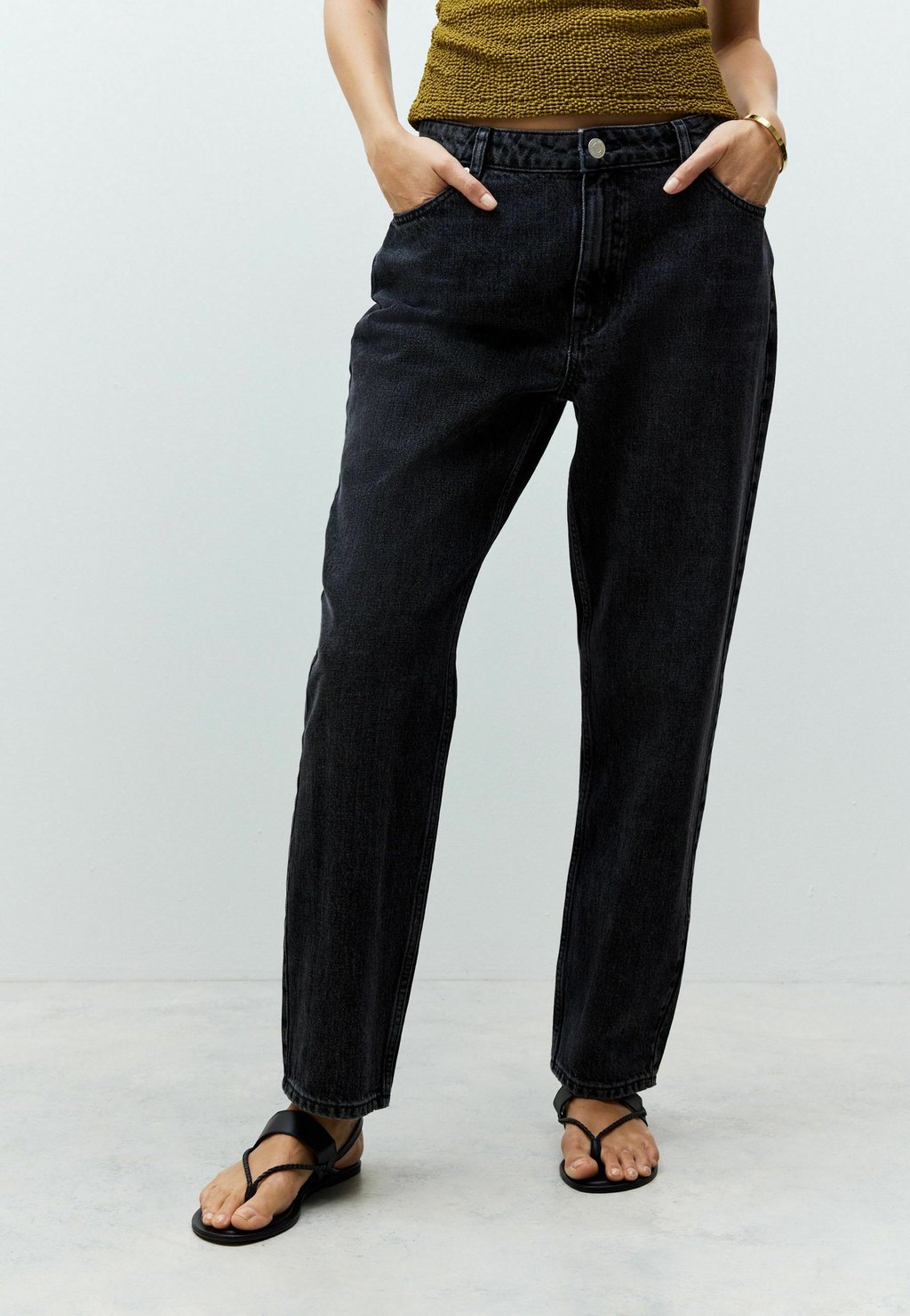 Джинсы прямого кроя Next, черный
Джинсы прямого кроя Next, черный