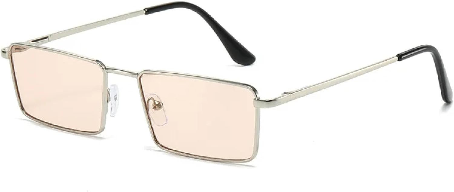 Винтажные металлические солнцезащитные очки маленького размера для мужчин и женщин, в стиле ретро, стильные очки с защитой от УФ-излучения UV400 VVTWSSW, Silver-lightpink
Винтажные металлические солнцезащитные очки маленького размера для мужчин и женщин, в стиле ретро, стильные очки с защитой от УФ-излучения UV400 VVTWSSW, Silver-lightpink